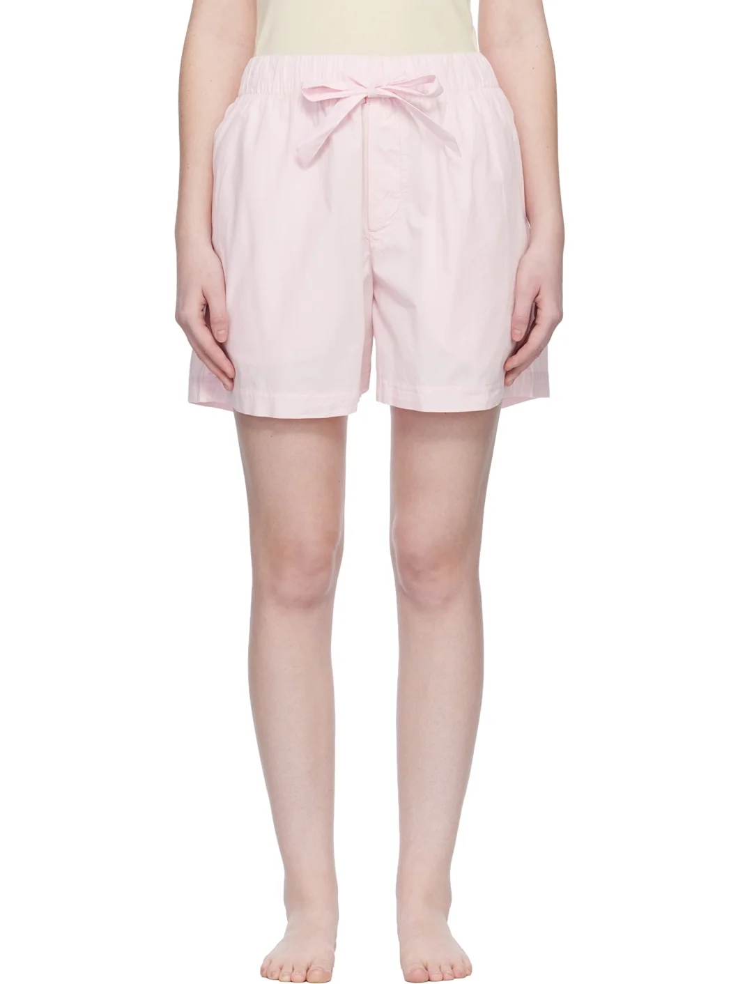 Pink Poplin Pyjama Shorts - 1