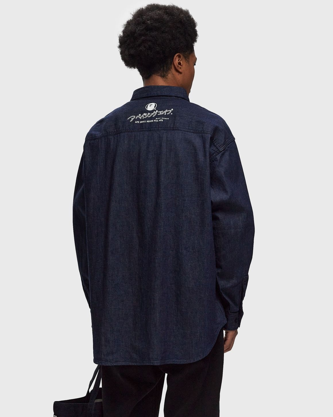 STA APE HEAD RELAXED FIT DENIM L/S SHIRTS - 3
