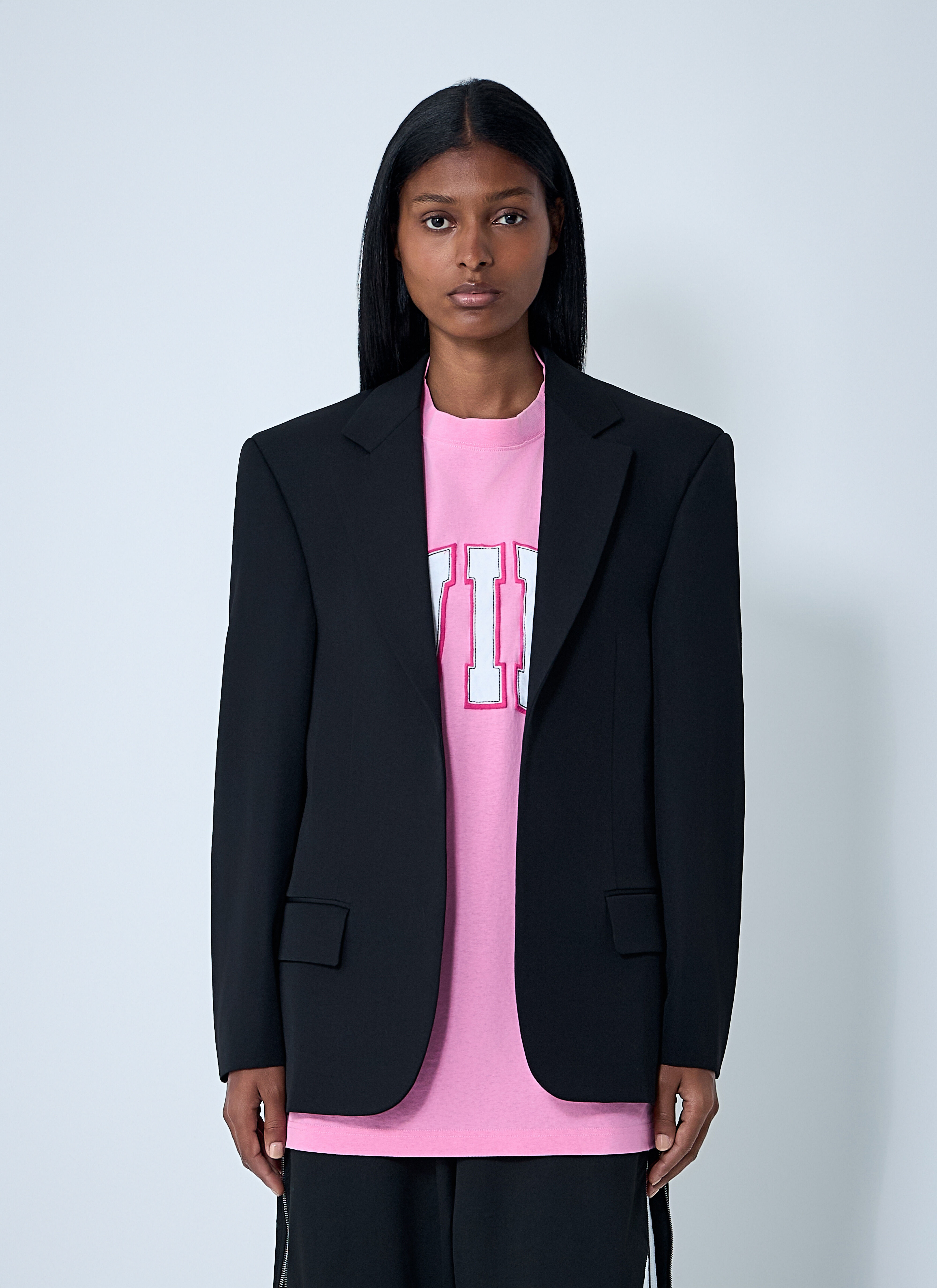 Single-Breasted Blazer - 1