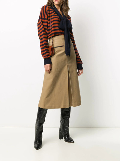 Chloé bow striped jumper outlook