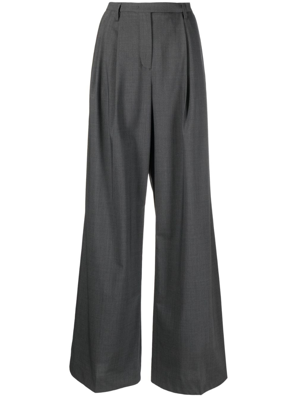 high-waisted palazzo pants - 1