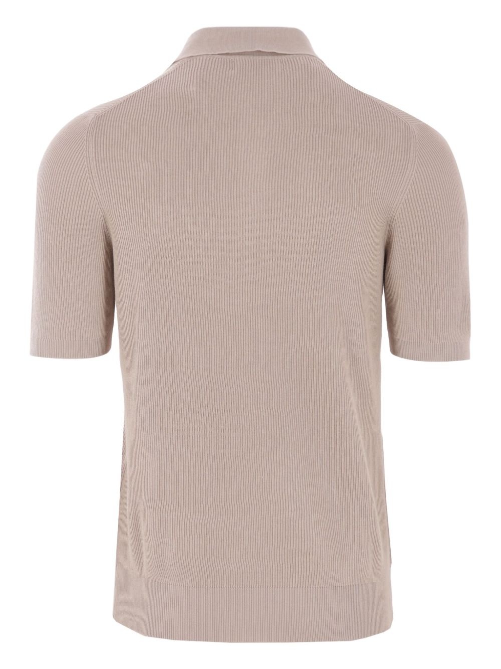 ribbed-knit polo shirt - 2