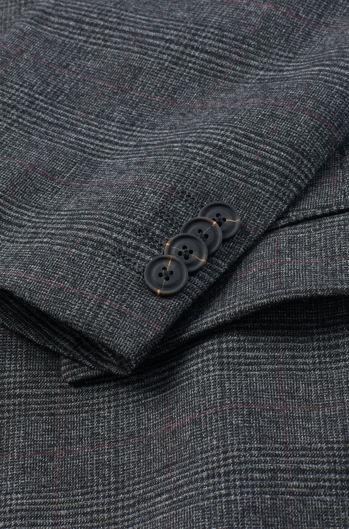 THREE-PIECE SLIM-FIT SUIT IN CHECKED FLANNEL - 9