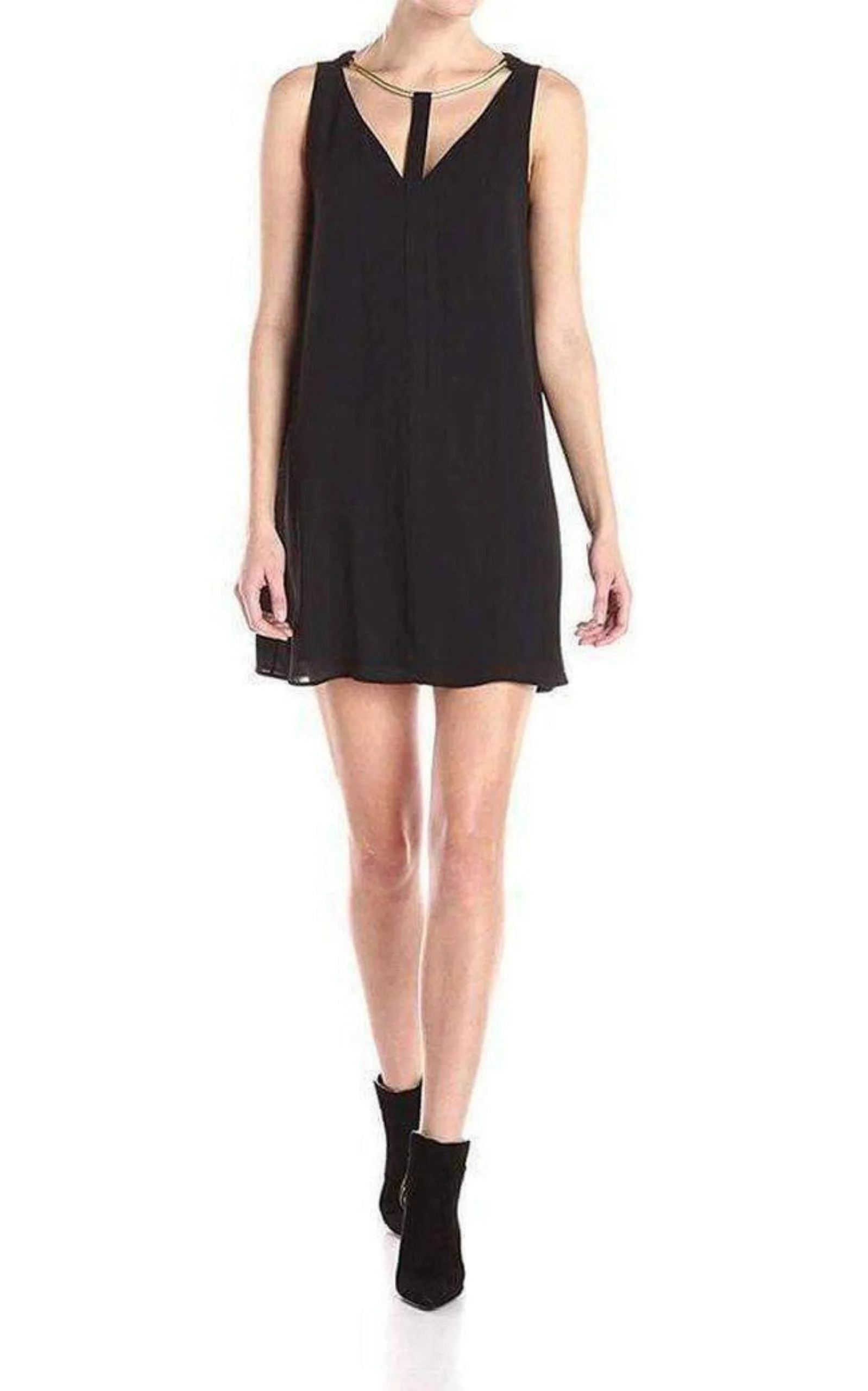 BCBGMAXAZRIA - Viviene V-Neck with Rope Trim Dress - 1