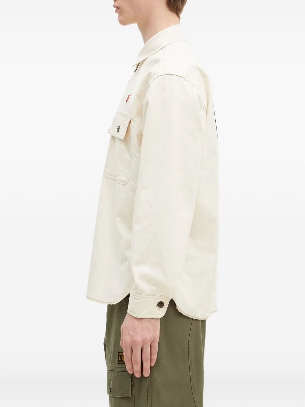 heart-logo half-zip shirt - 3