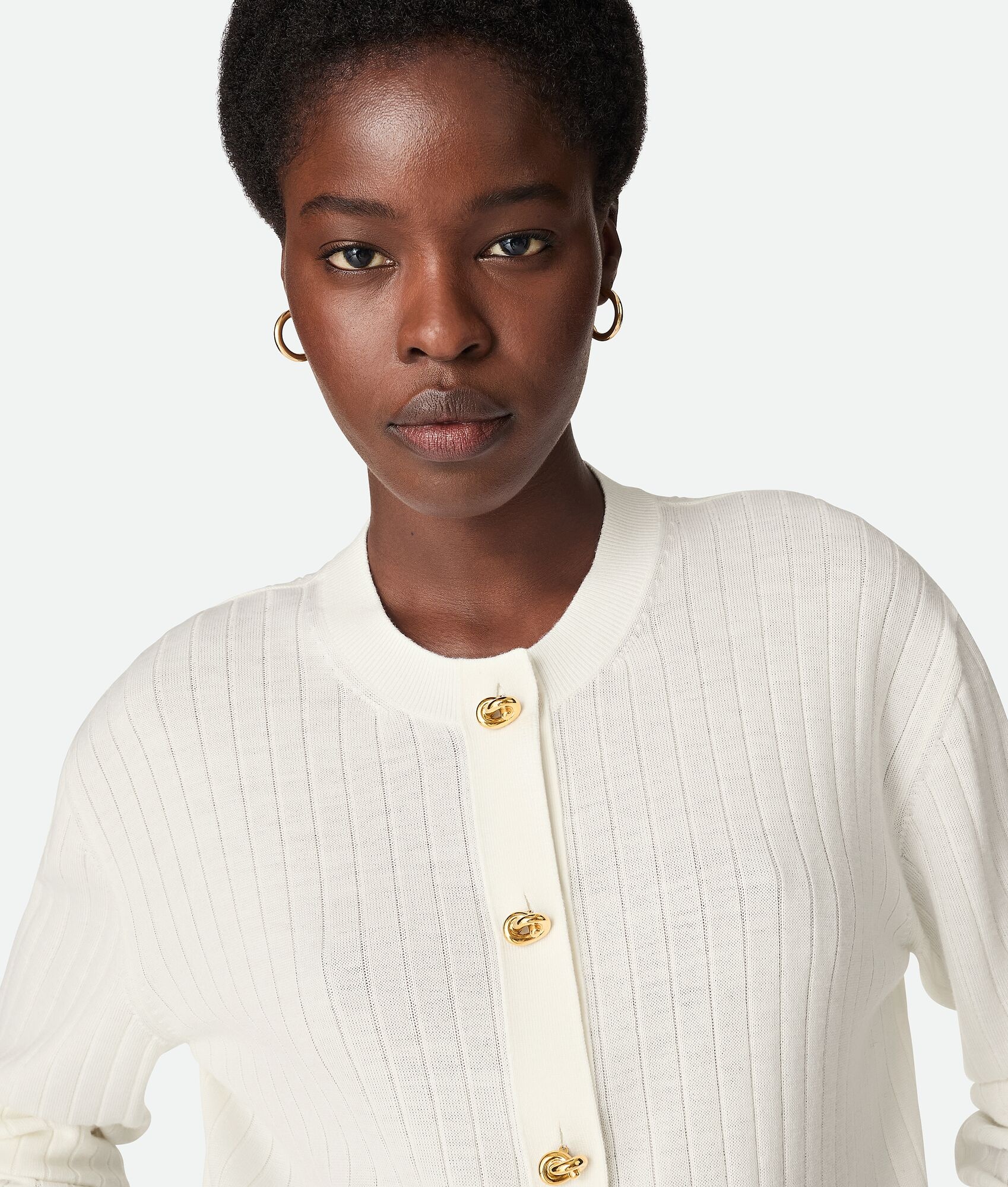 Wool Rib Cardigan - 4