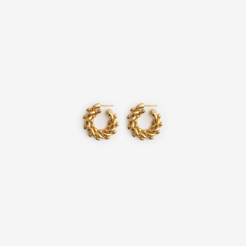 Gold-plated Spear Chain Earrings 1