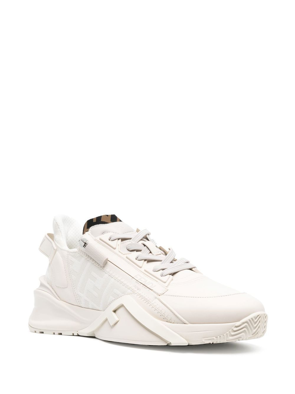 Flow leather low-top sneakers - 2