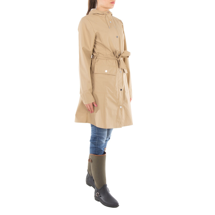 Rains Waterproof Curve W Jacket - Sand - 4
