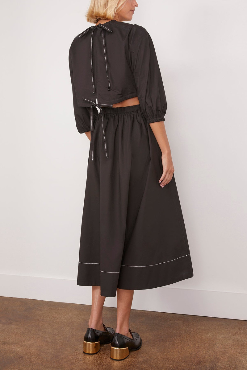 Nora backless poplin 드레스 4