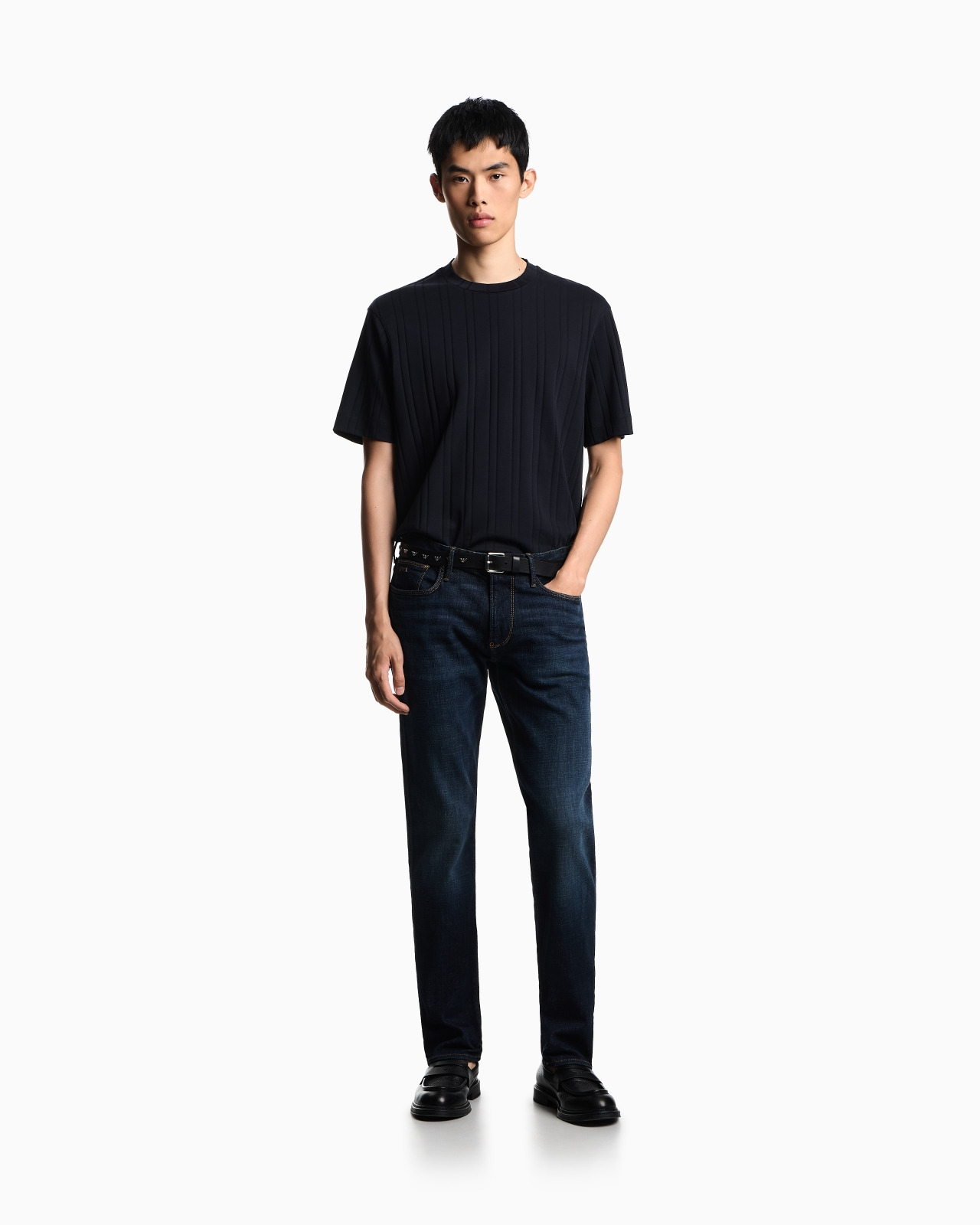 J06 SLIM-FIT, WASHED DENIM JEANS - 2