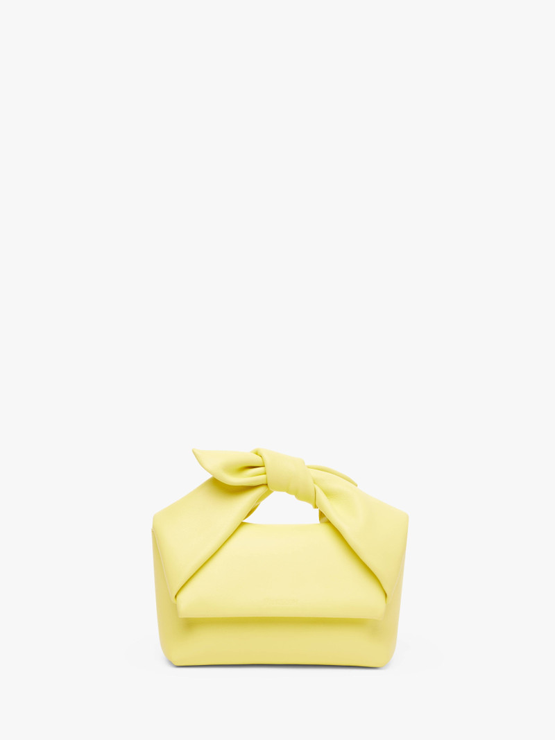 MEDIUM BOW TWISTER - LEATHER TOP HANDLE BAG 1