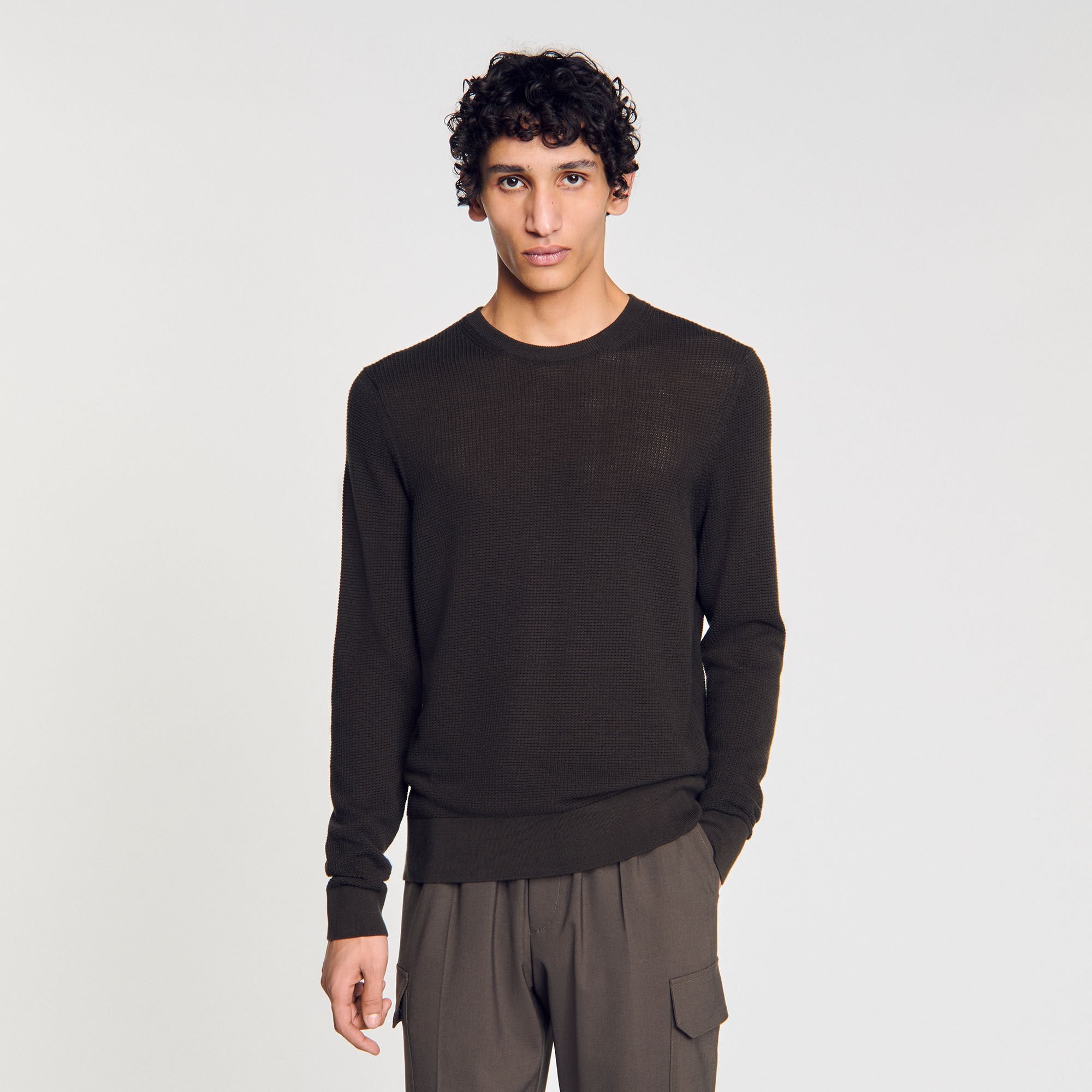 TEXTURED KNIT SWEATER - 4