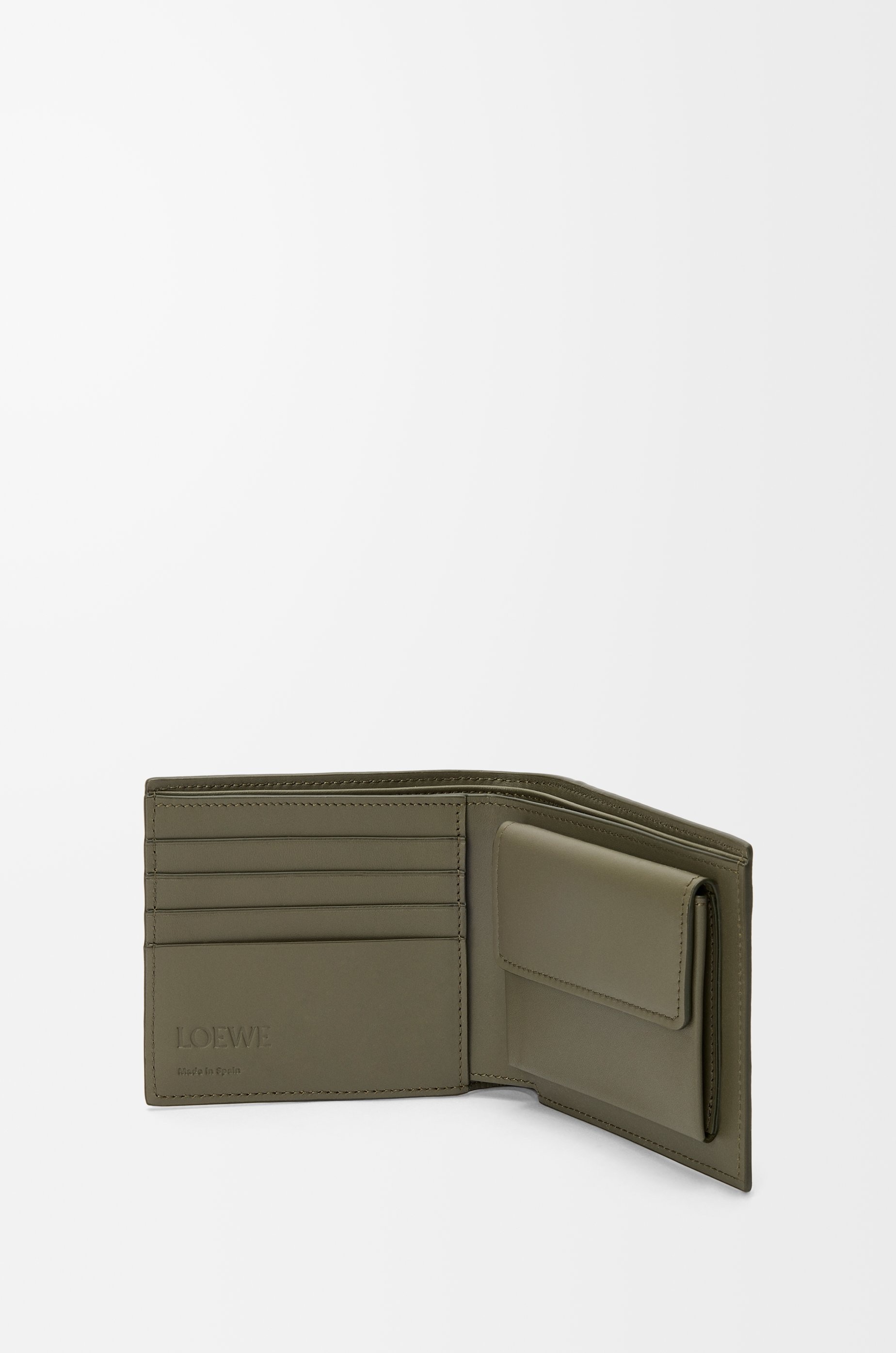 Bifold coin wallet in soft grained calfskin - 3