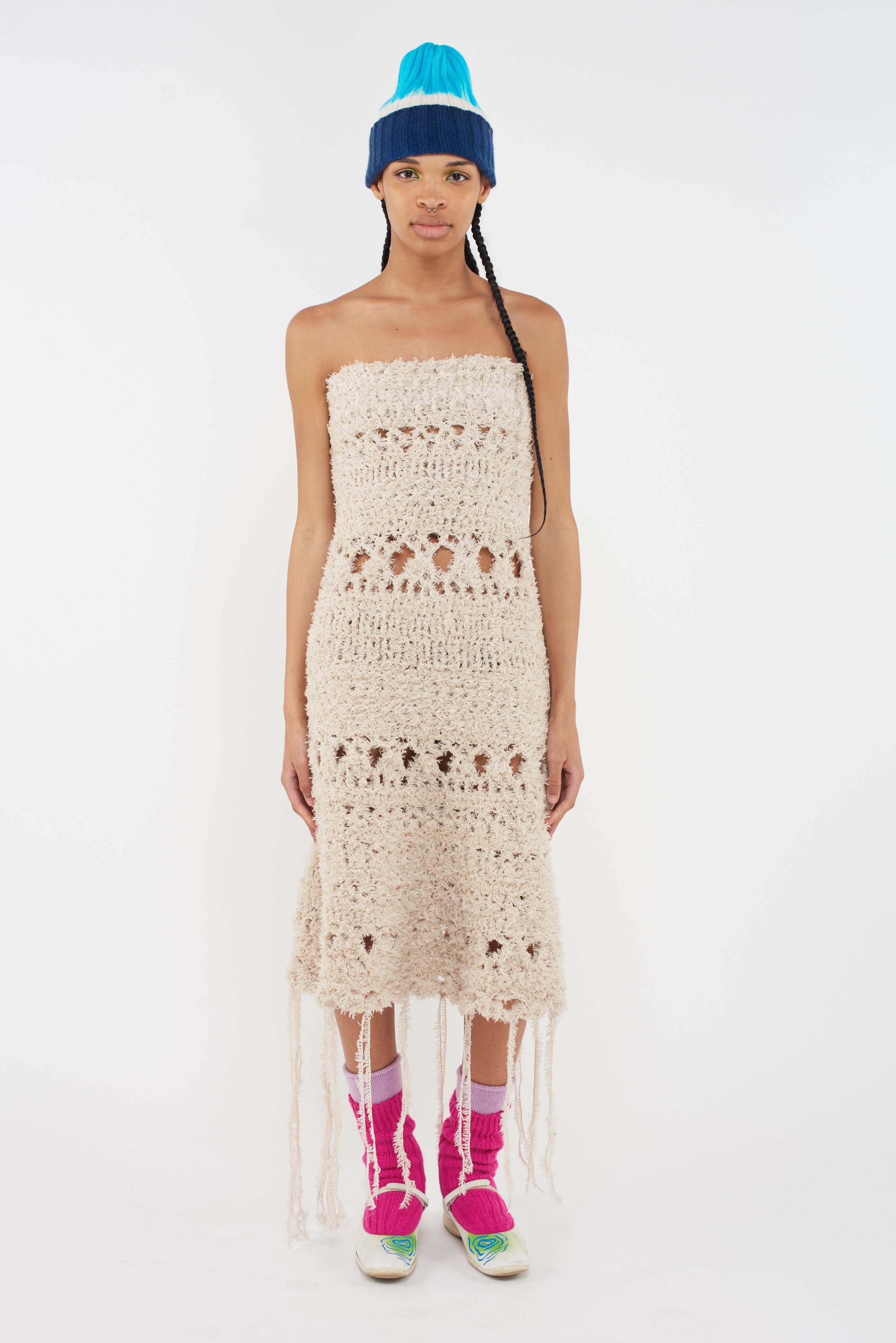 FURRY CROCHET DRESS - 2