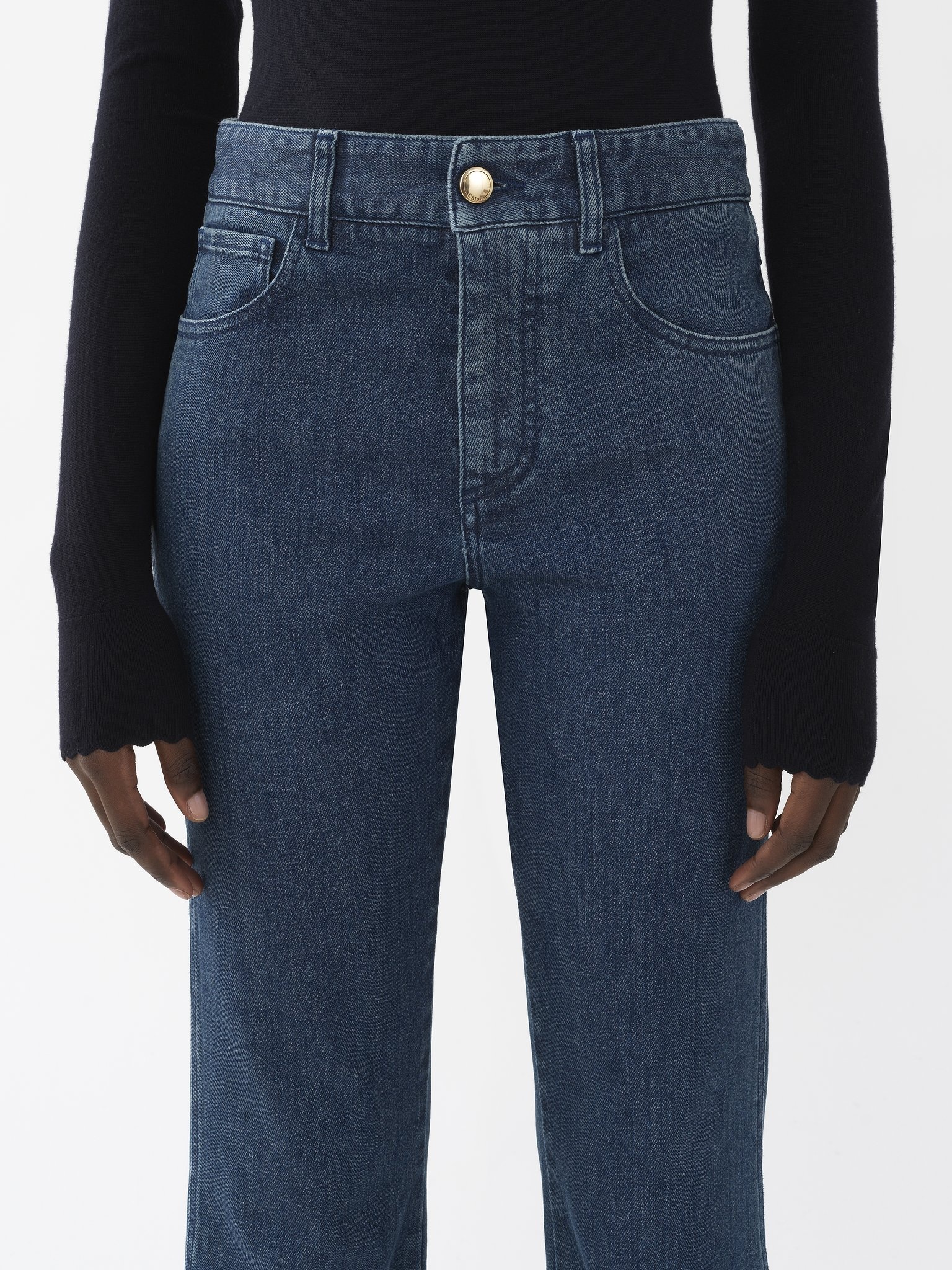 DENIM FLARE JEANS - 4