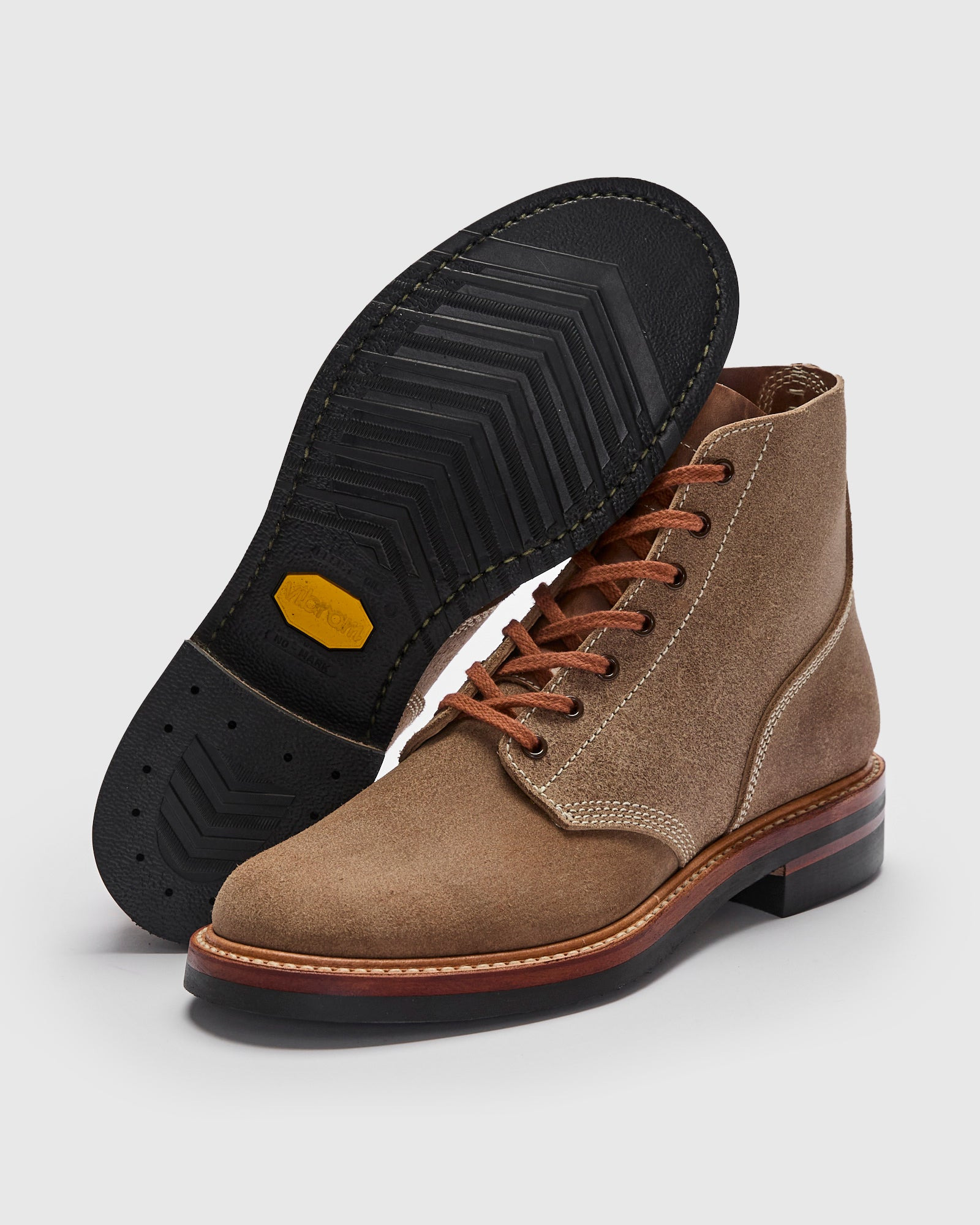 M-43 Service Shoe Boot in Horween Chromexcel Natural Roughout - 2