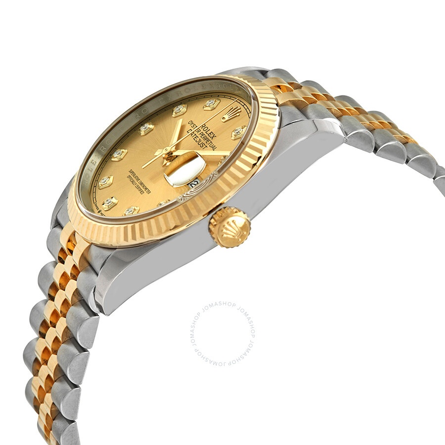 Rolex Datejust 36 Champagne Diamond Dial Men's Steel and 18kt Yellow Gold Jubilee Watch 126233CDJ - 2