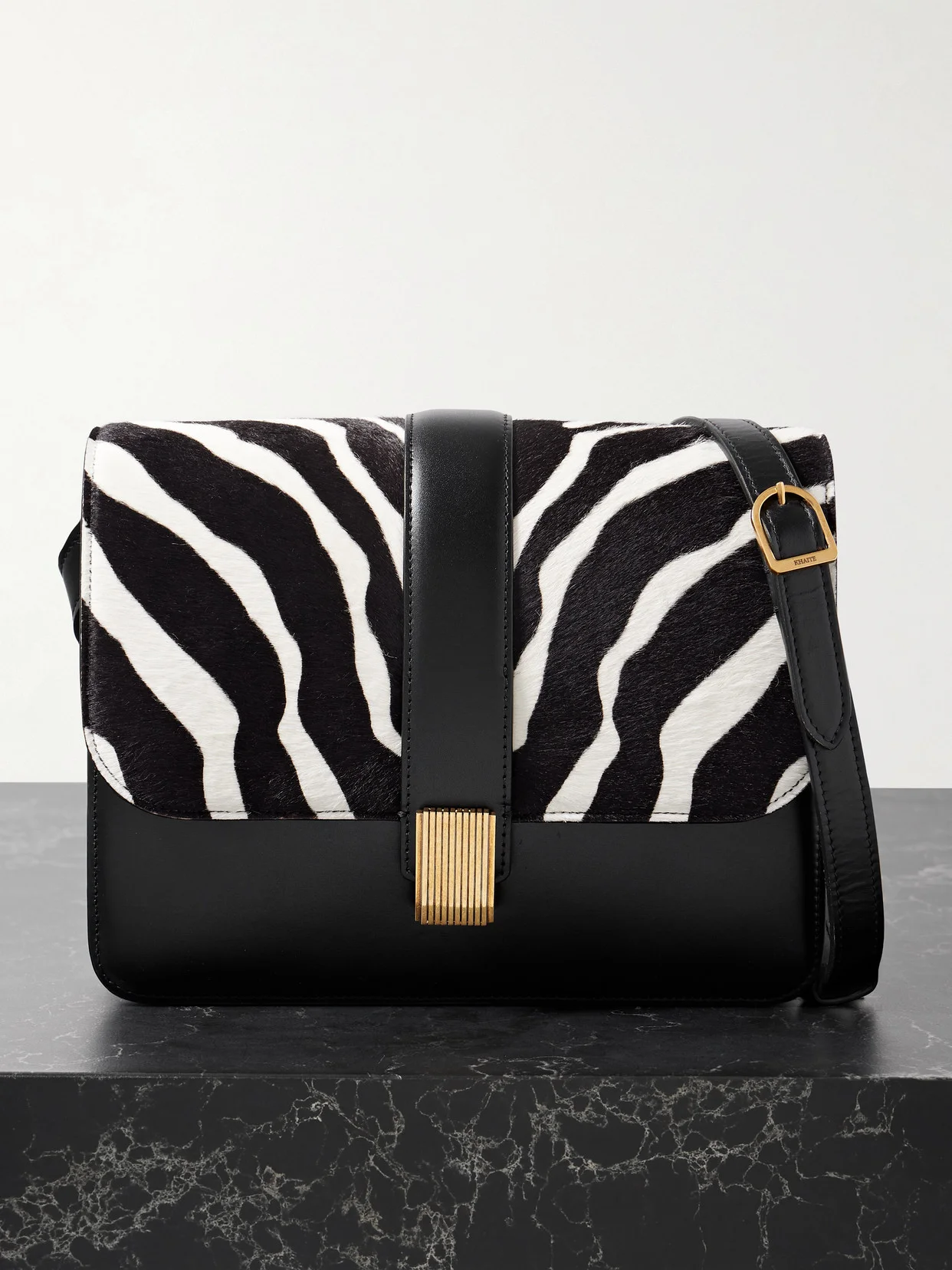 Blake Zebra-print Calf Hair And Leather Shoulder Bag - 1