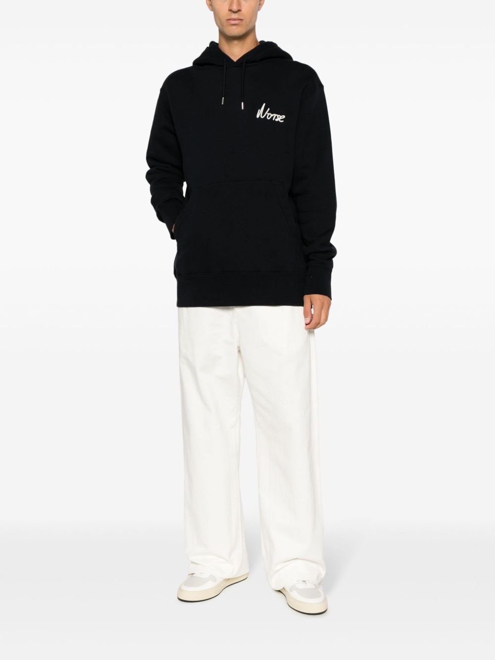 Arne logo-embroidered hoodie - 2