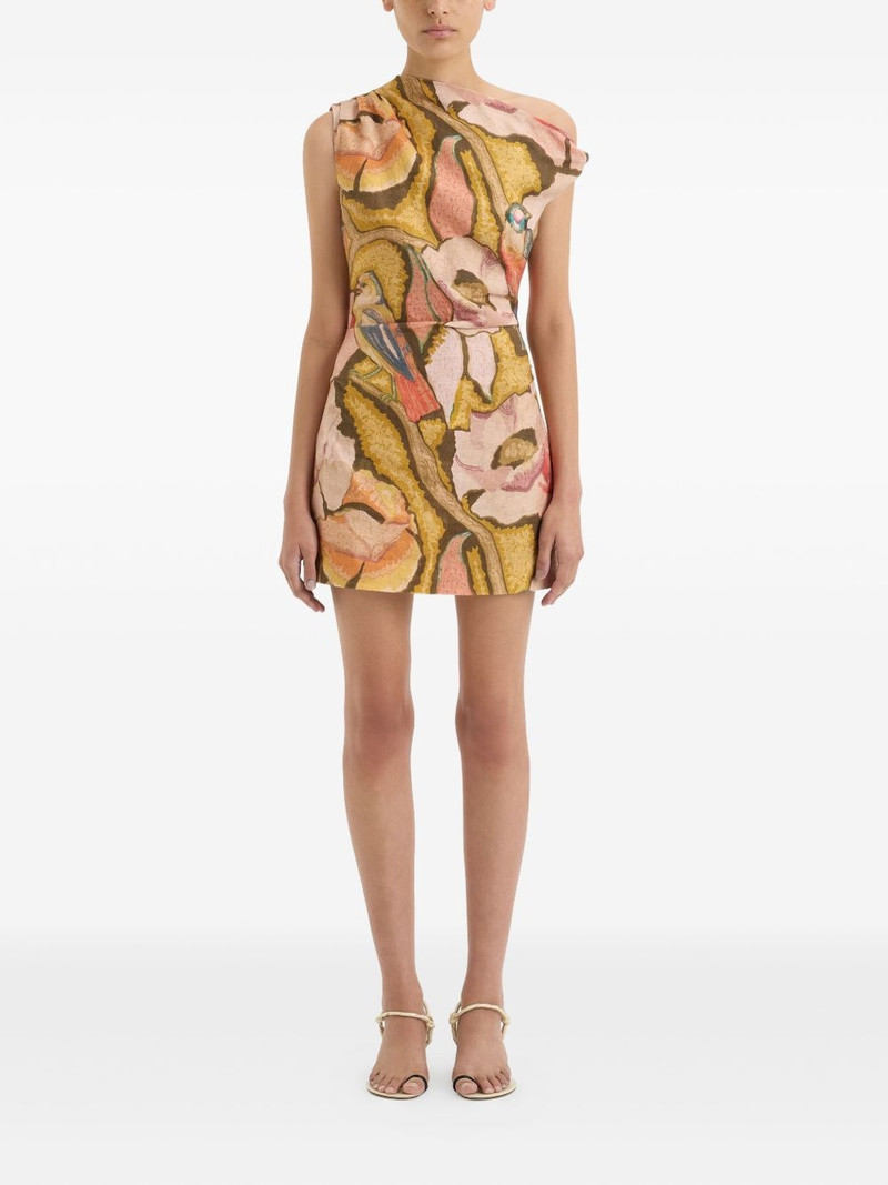SIR. abstract-print mini dress outlook