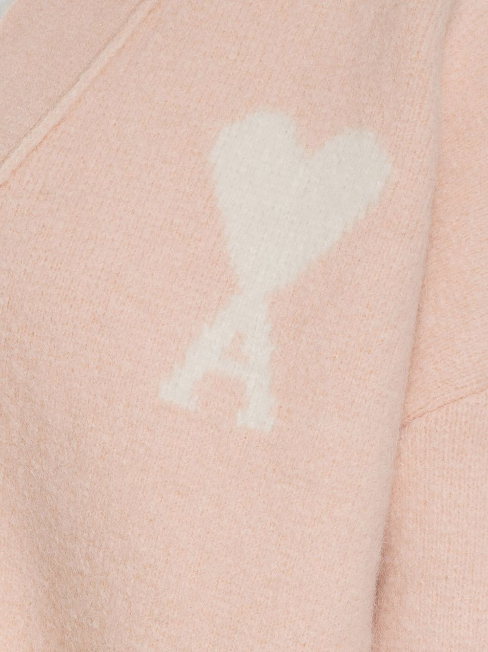 heart-logo button cardigan - 4