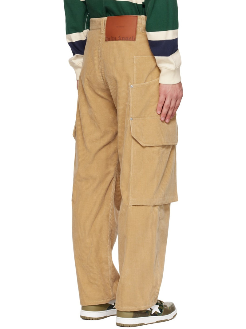 Beige Relaxed-Fit Cargo Pants 3