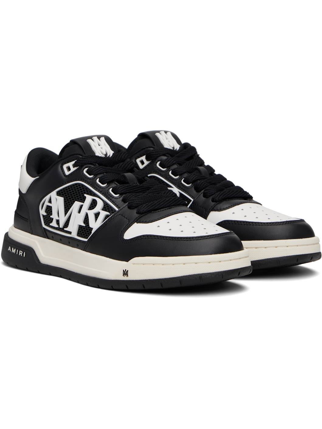 Black & White Classic Low Sneakers - 4