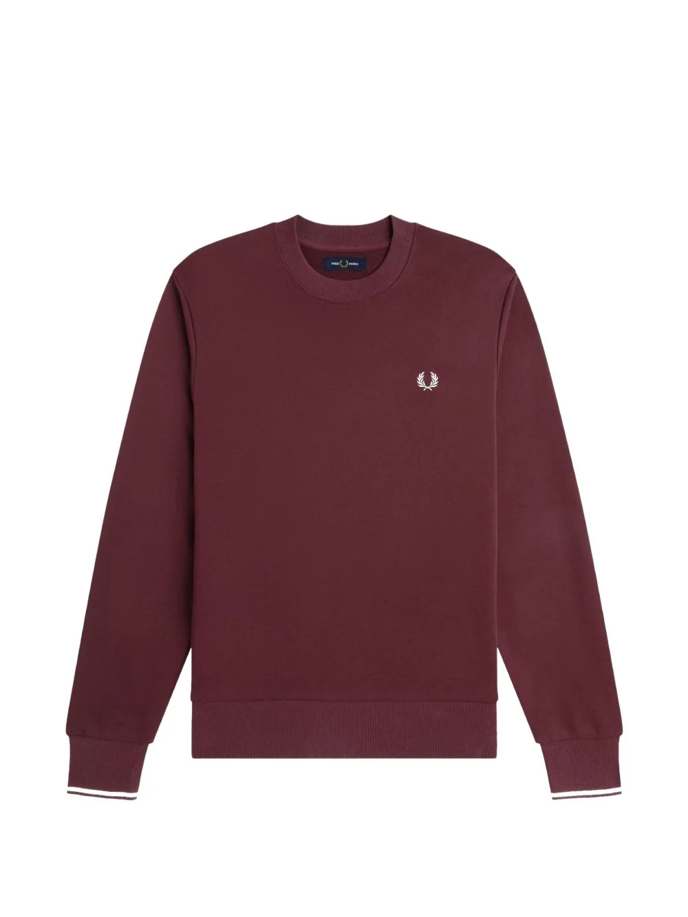 logo-embroidered ribbed sweatshirt - 1