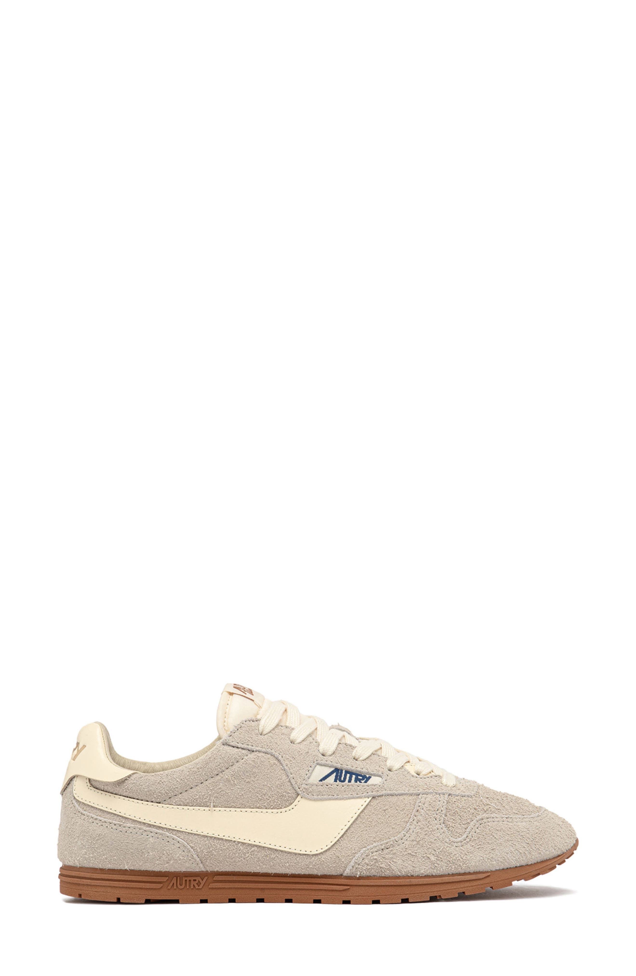 AUTRY Windspin Low Sneaker in Beige Suede at Nordstrom - 3