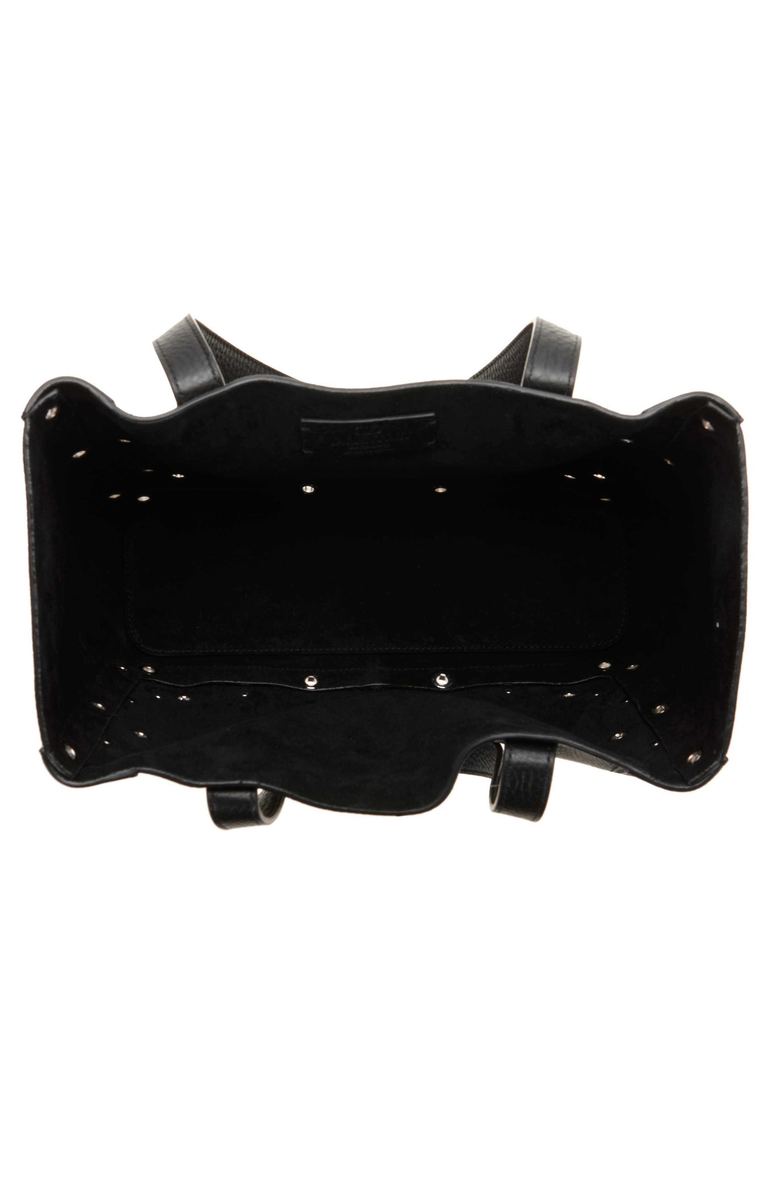 Valentino Garavani Medium Nellcôte Grommet Leather Tote in Nero at Nordstrom - 4