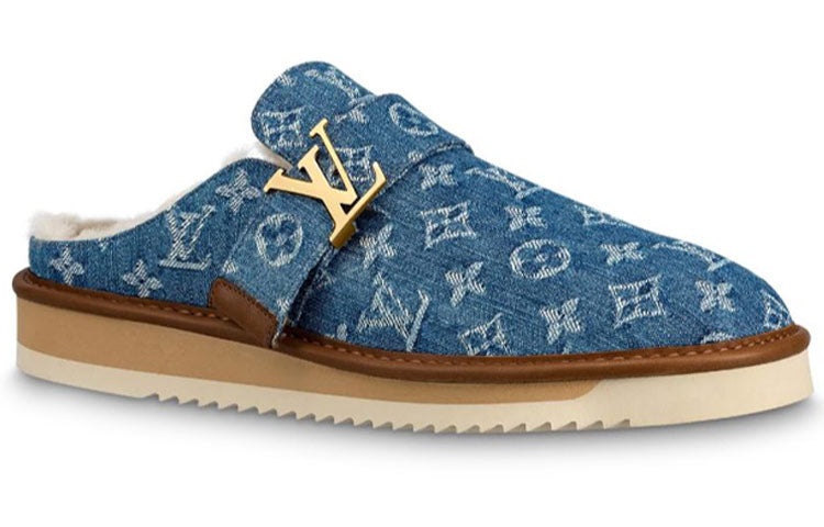 LOUIS VUITTON x Nigo Cosy Mules 'Denim Monogram' 1A81G9 - 2