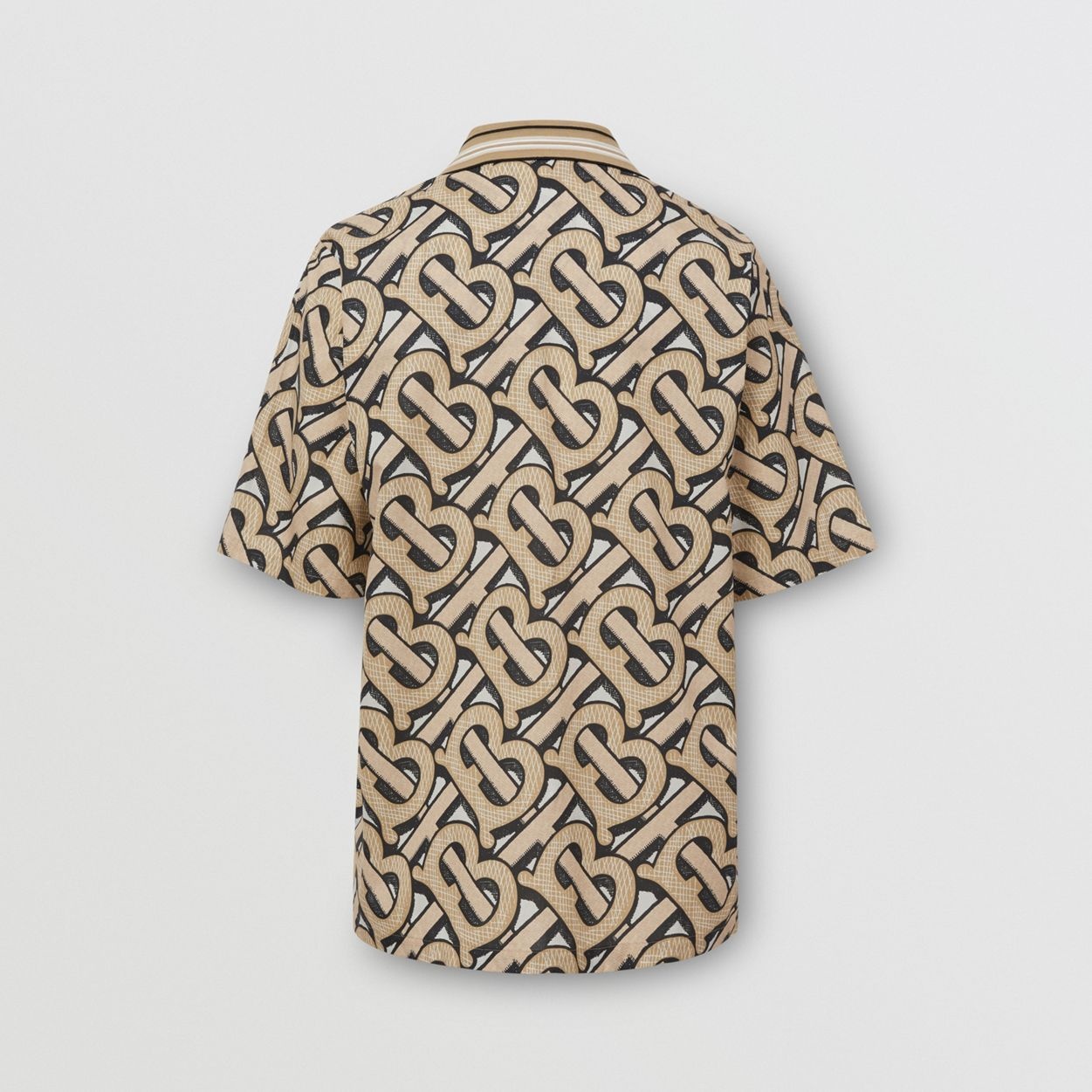 Short-sleeve Monogram Print Cotton Shirt – Unisex - 7