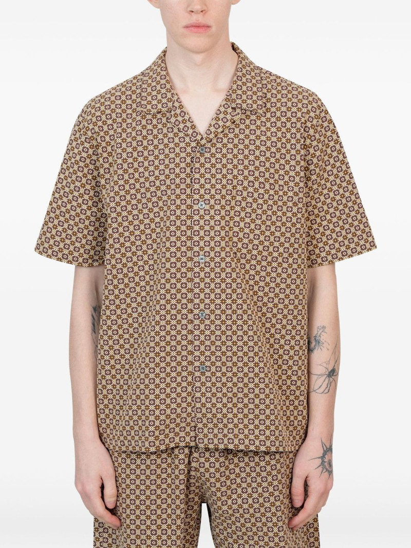geometric-print short-sleeve shirt 1