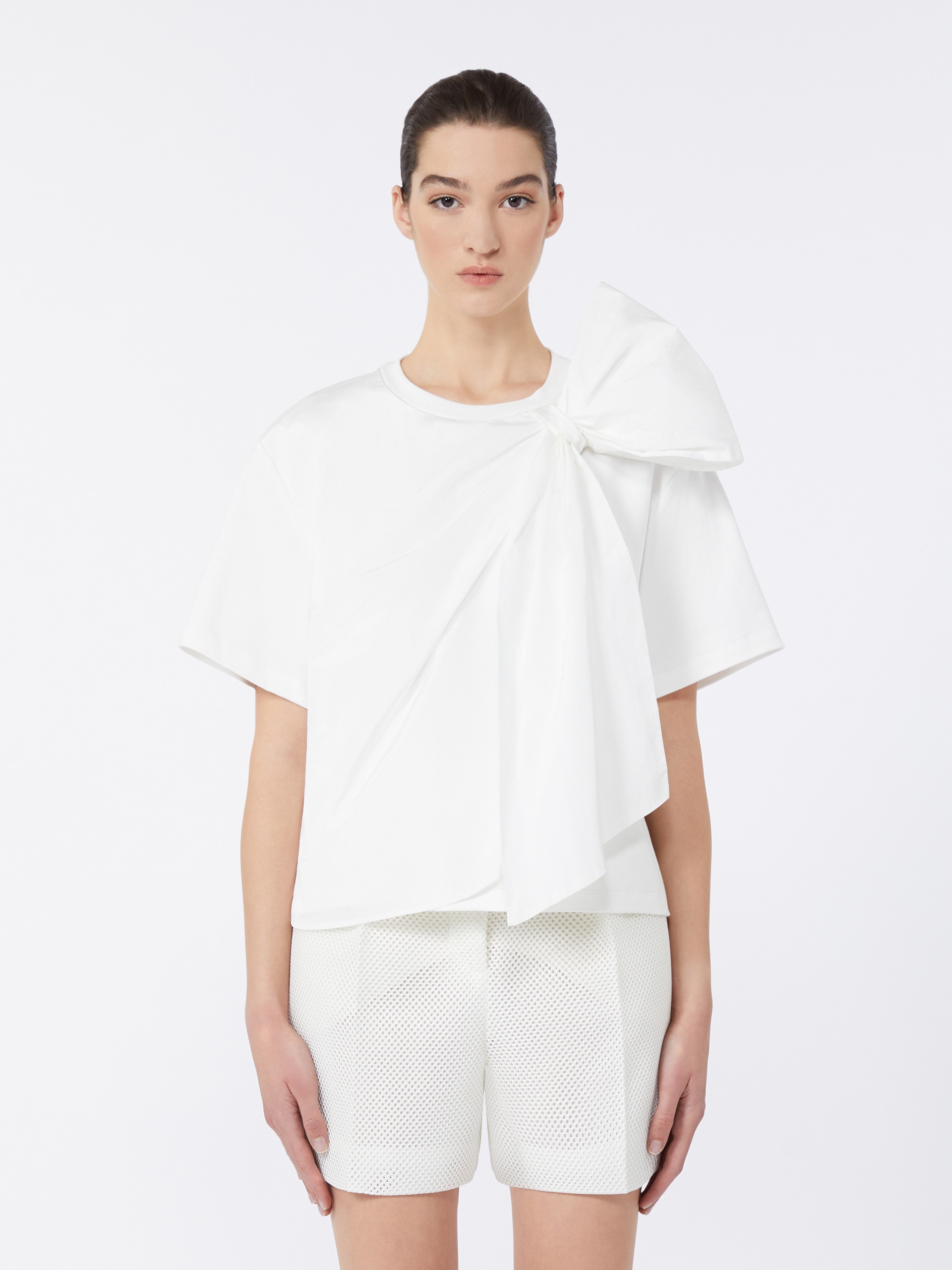 COLLE Jersey T-shirt with maxi bow - 3