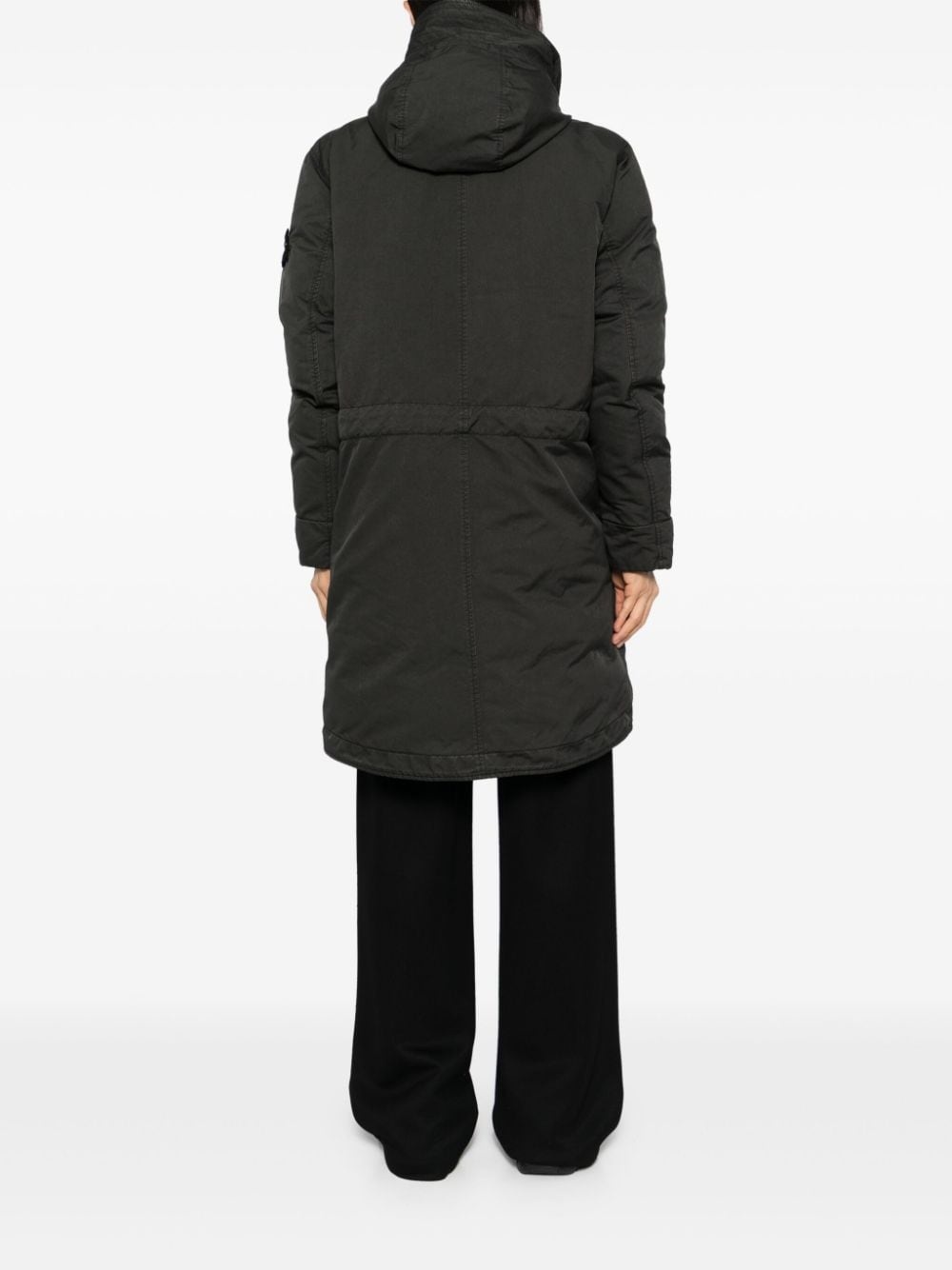 buttoned-up down jacket - 4