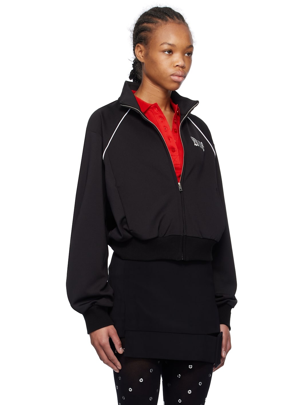 Black Logo Track Jacket - 2
