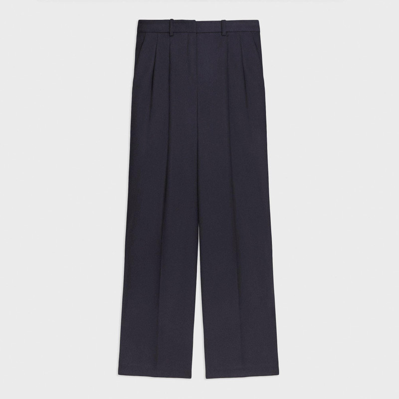 Double Pleat Pant in Sleek Flannel 1