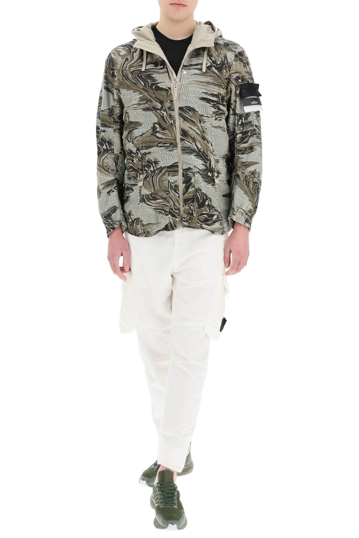 PRINTED JACKET IN LINEN CORDURA-TC - 2