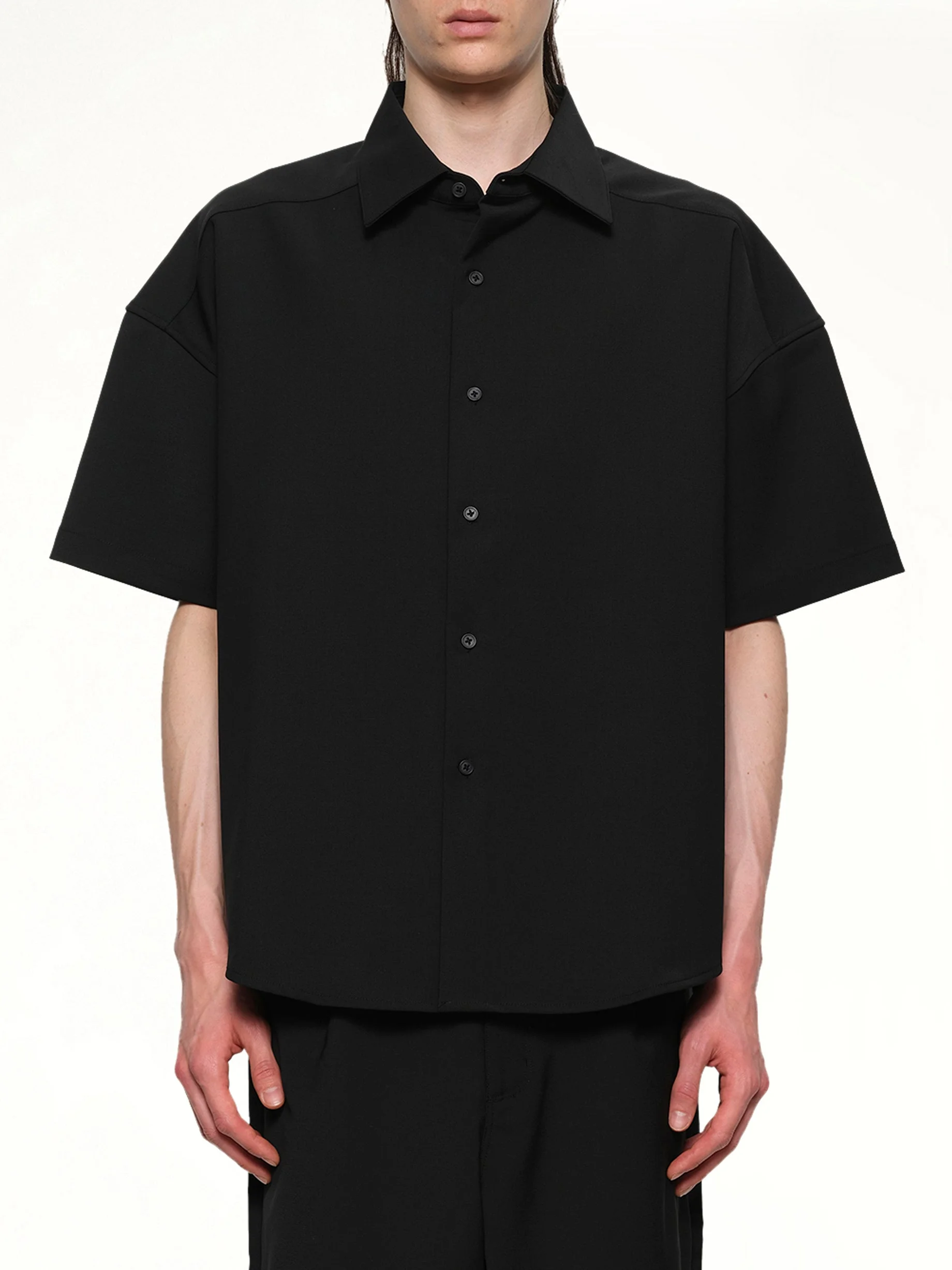 Short Sleeve Shirt in Black - 1
