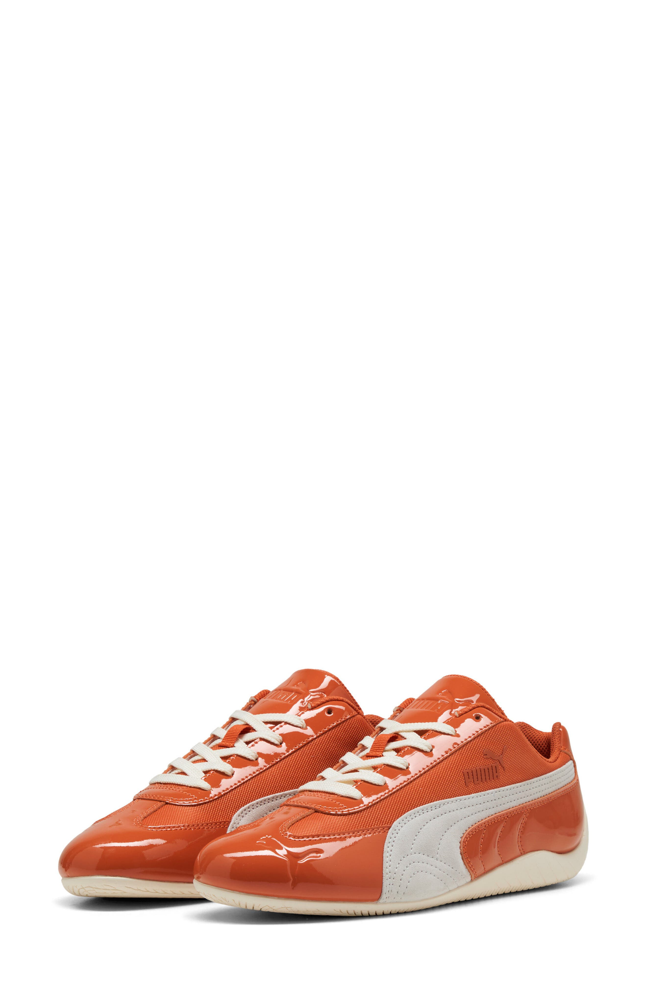 PUMA Speedcat Patent Sneaker in Fall Foliage/Feather Gray at Nordstrom - 6