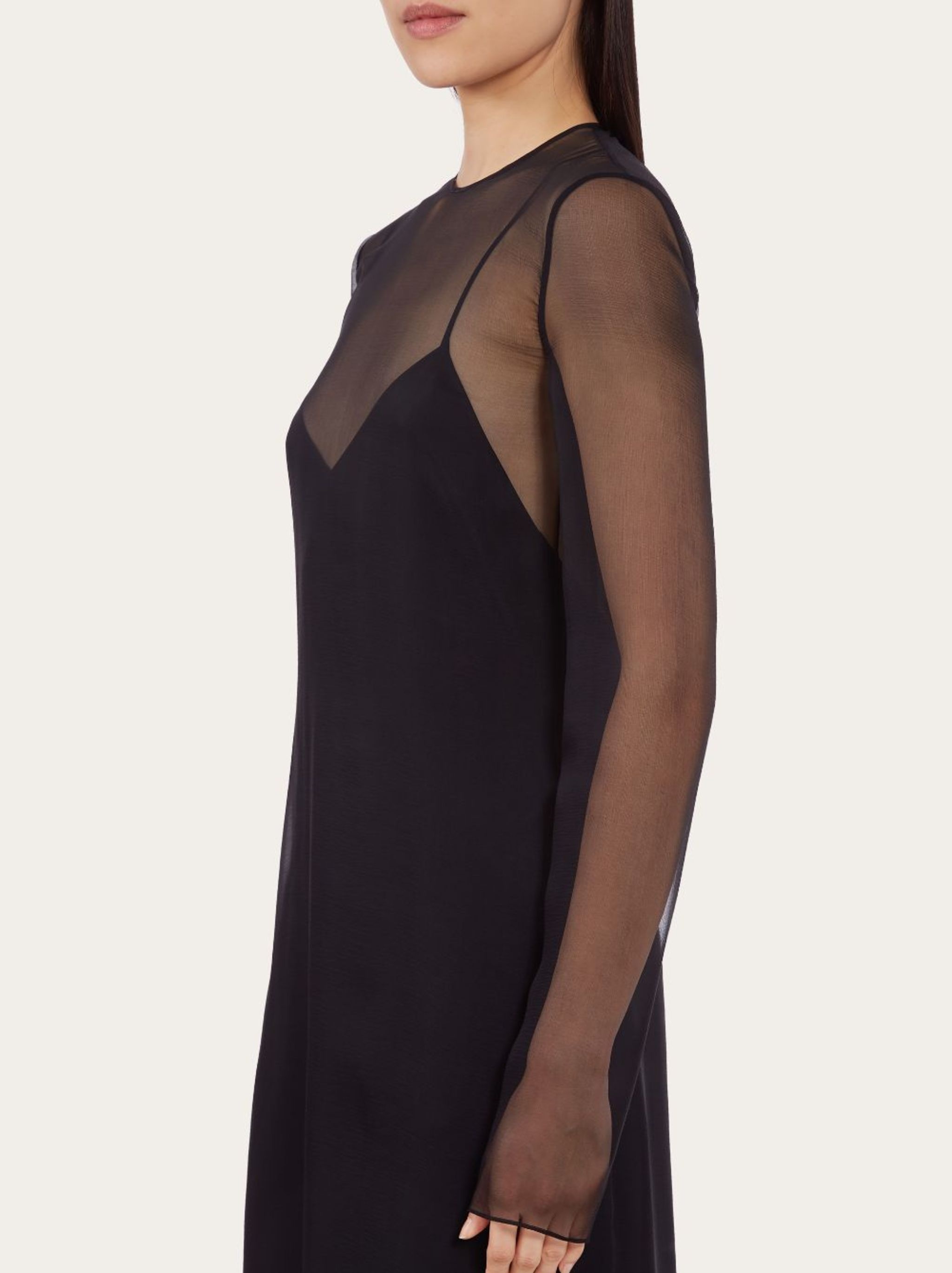Layered silk dress - 4