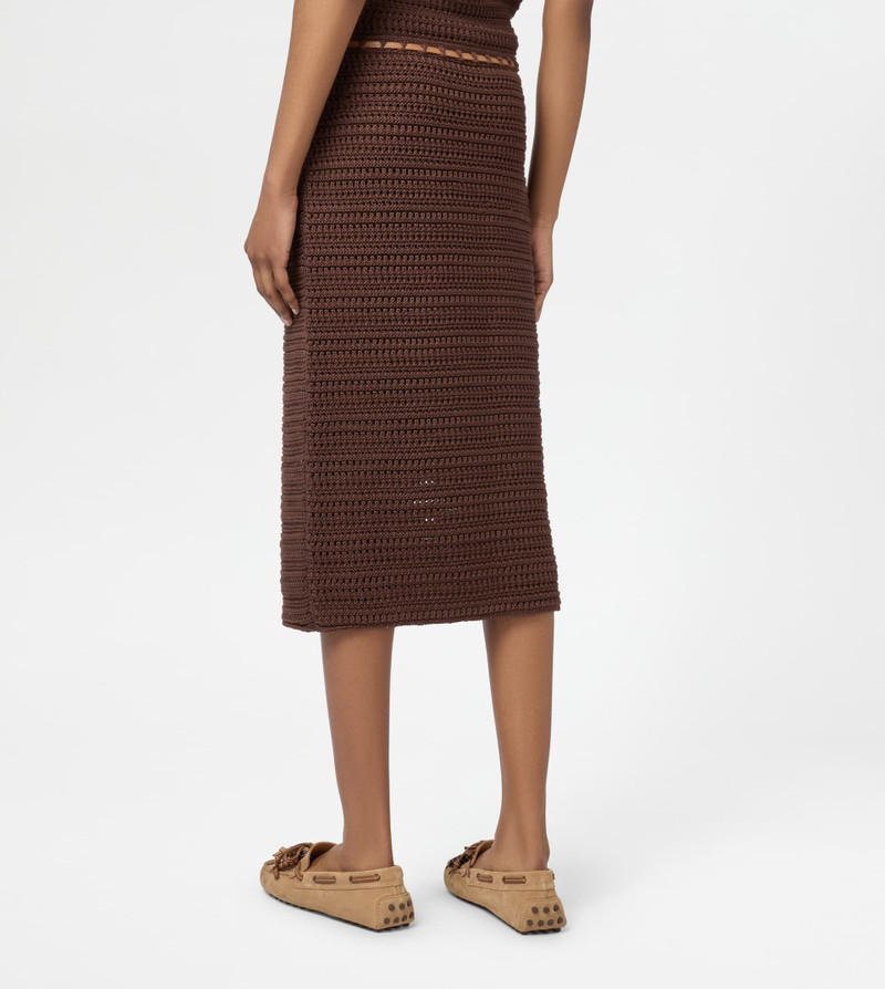 SKIRT IN CROCHET - BROWN 3