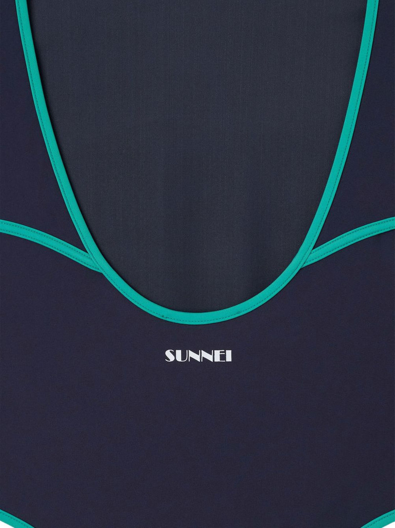 Arena contrast-trim swimsuit 3