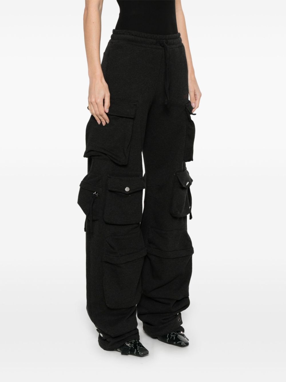 long faded track pants - 3