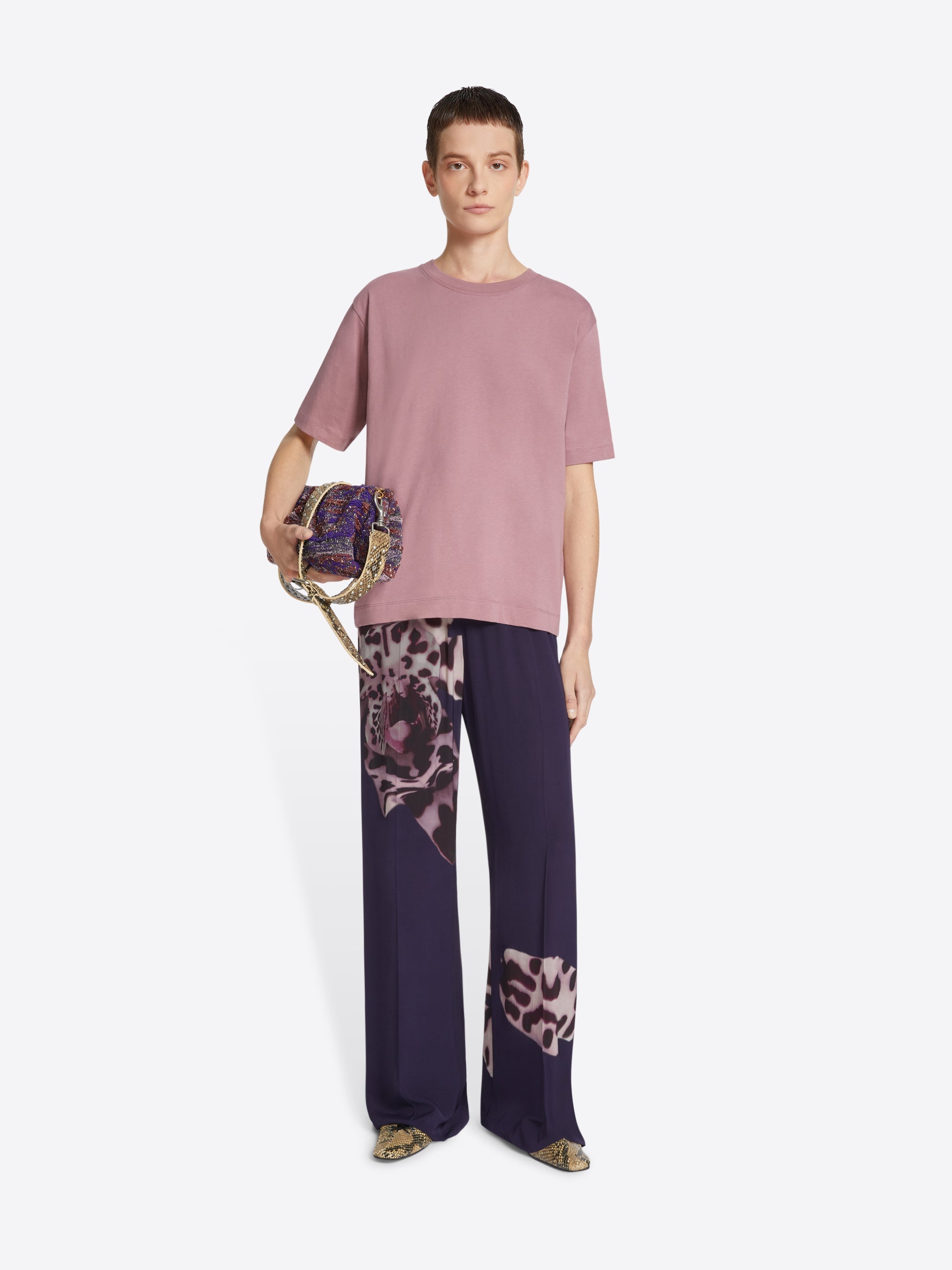 PRINTED VISCOSE PANTS - 2