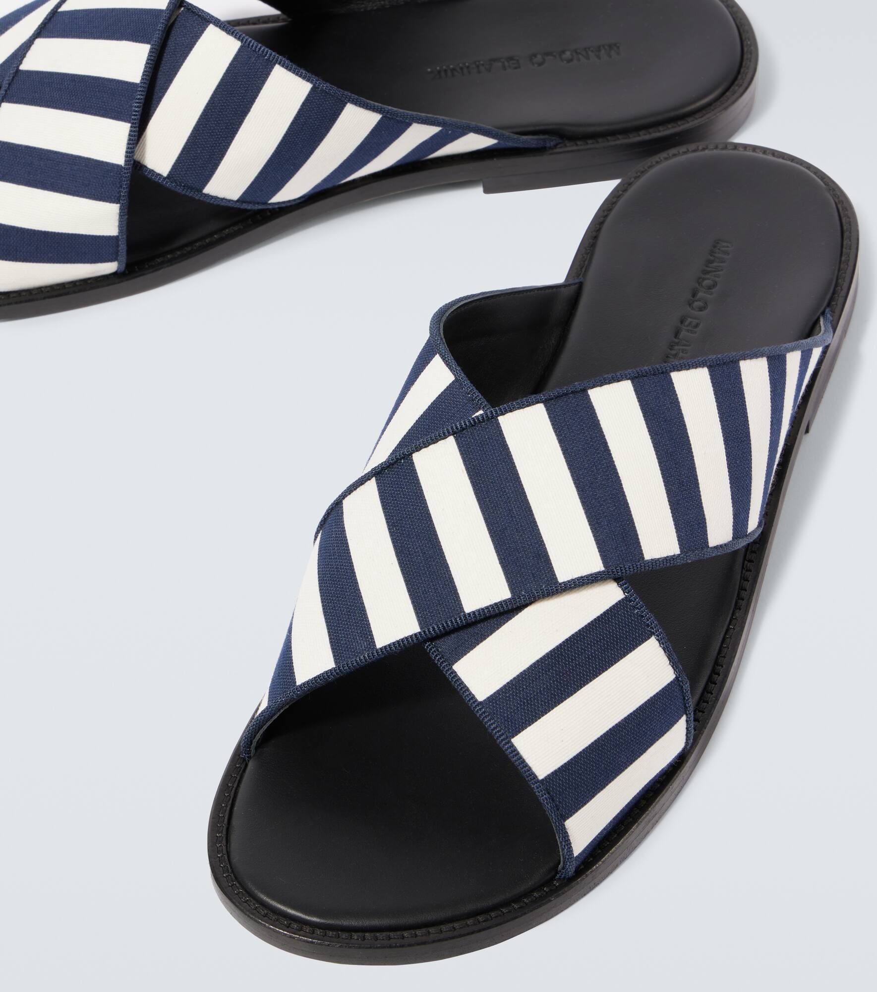 Otawi striped canvas sandals - 3