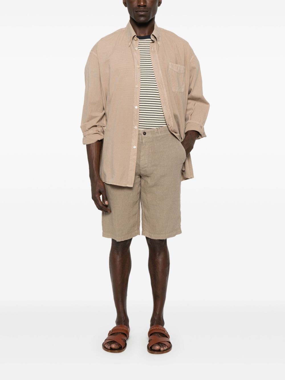 linen shorts - 2