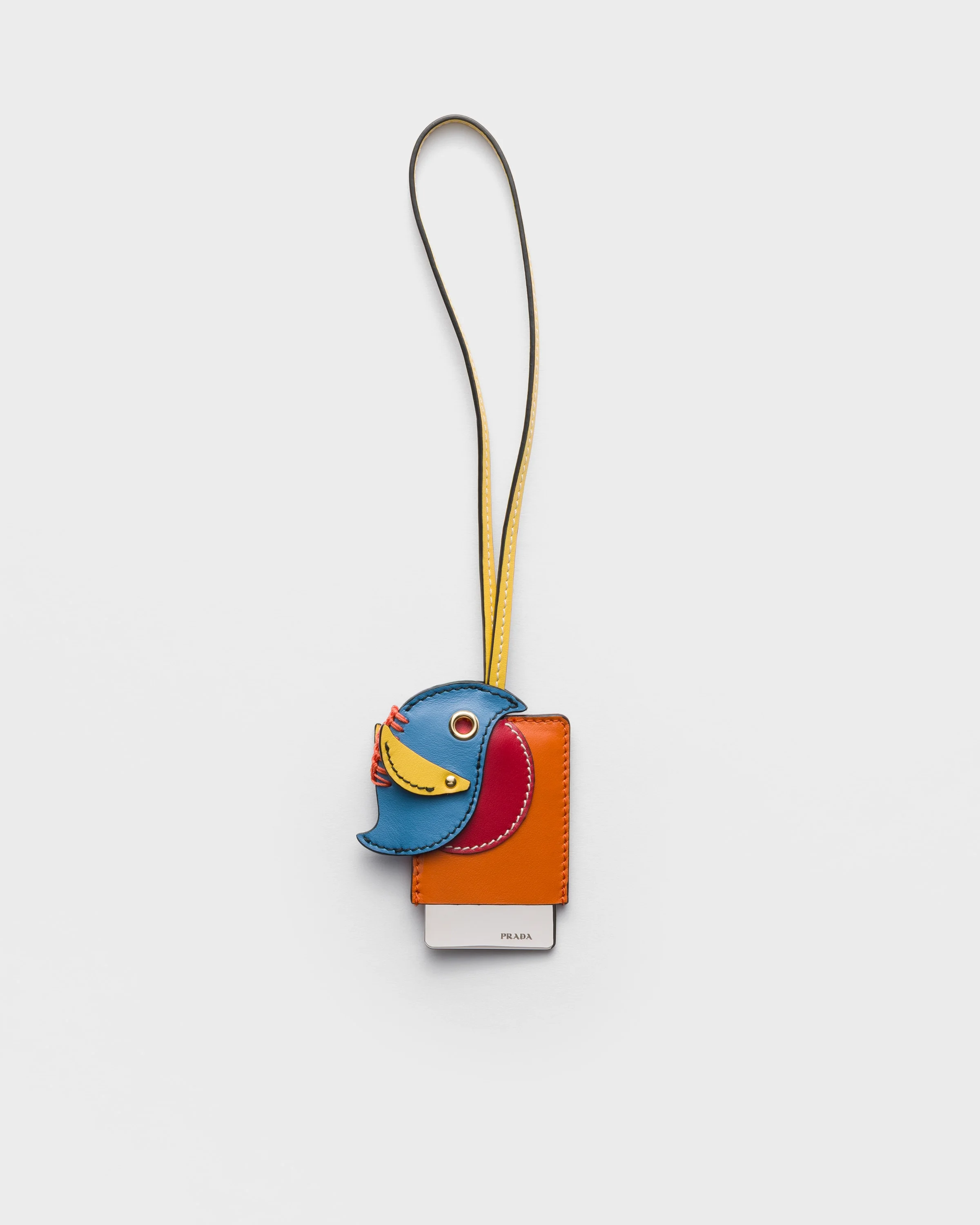 Leather mirror case pendant - 1