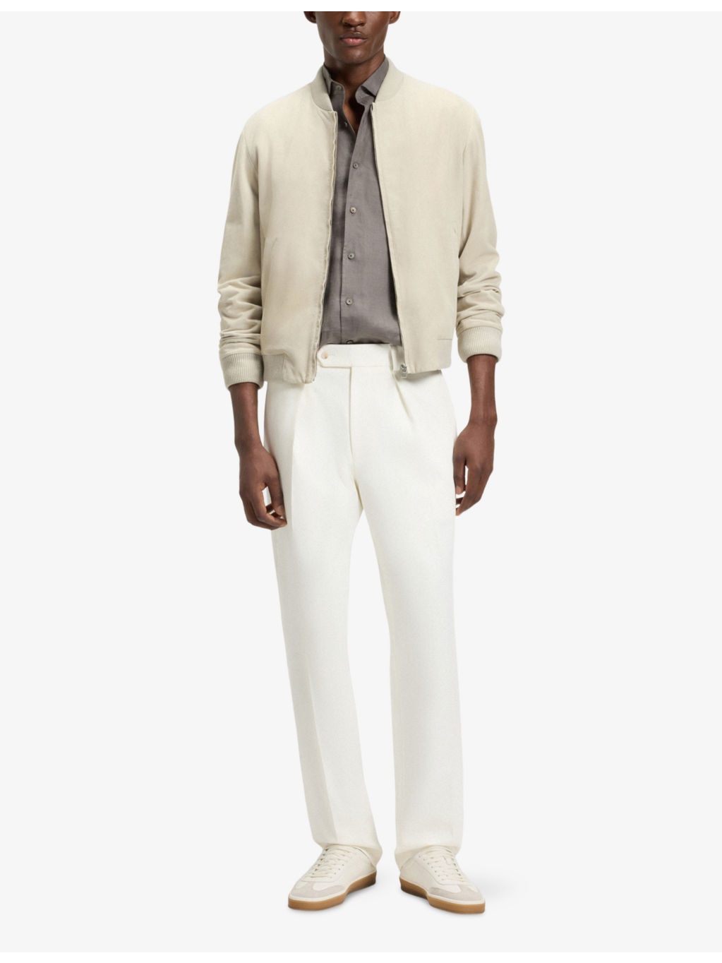 Beckham X BOSS Leather And Suede Low-Top Trainers - 6